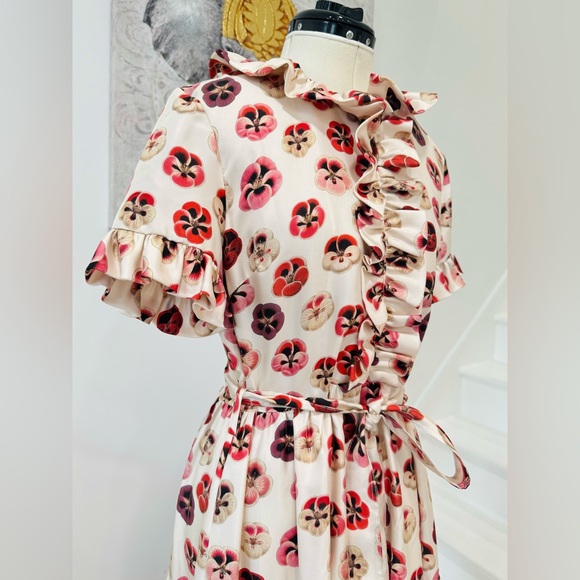 La Doublej Long And Sassy Midi Dress
Micro Pansy in Silk Twill - Picture 7 of 15